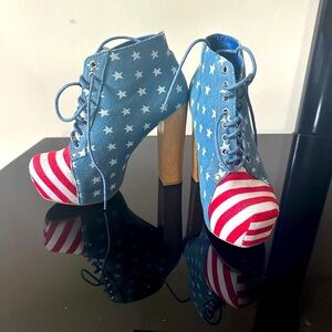 American flag litas. Jeffrey Campbell style